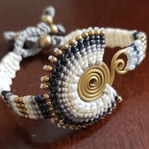 Handcrafted gold bracelet